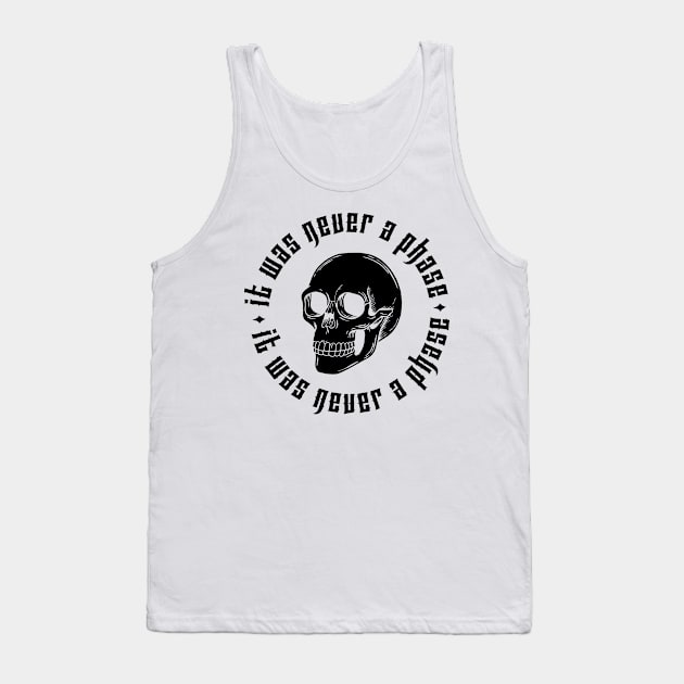 Emo old skull Tank Top by store novi tamala